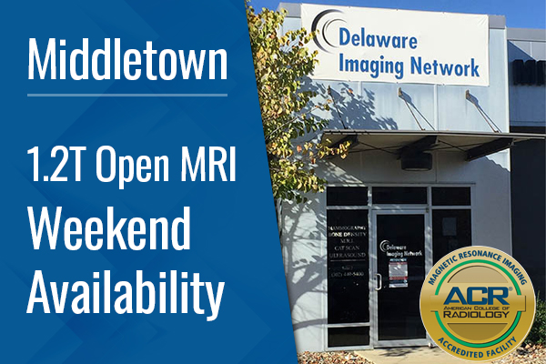 1.2T Open MRI Weekend Availability at Middletown 
