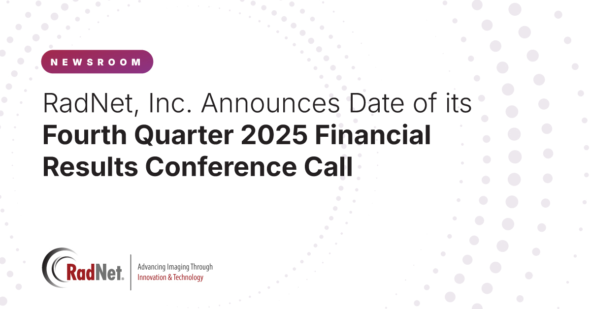 RadNet Inc announces date of its fourth quarter 2025 financial results