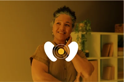 Woman smiling