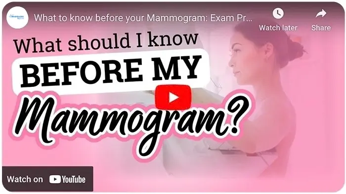 What to know before your Mammogram: Exam Prep | Radiology Regional