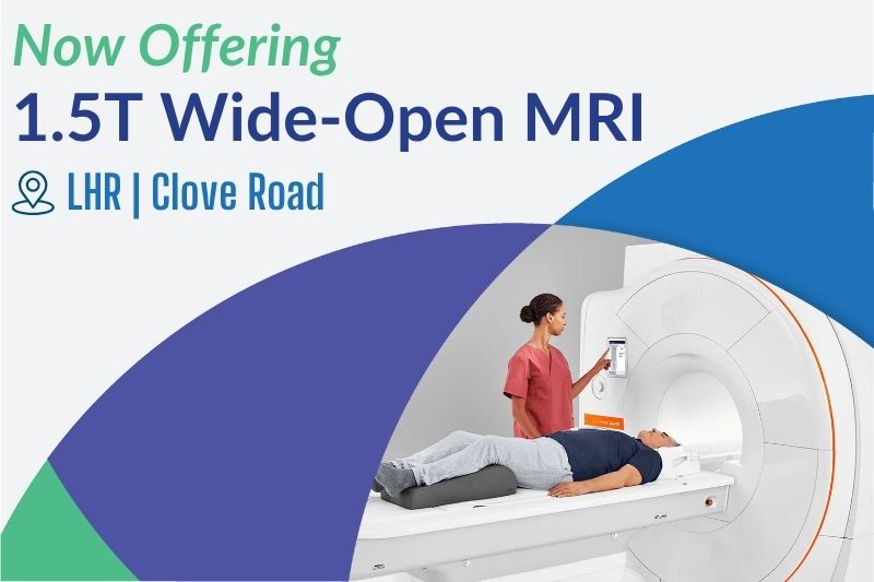 Lenox Hill Radiology has Upgraded to a 1.5T Wide-Open MRI at Clove Road!