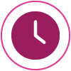 Stylized clock icon representing the importance of early detection and timely screening.