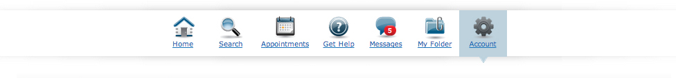 account navigation